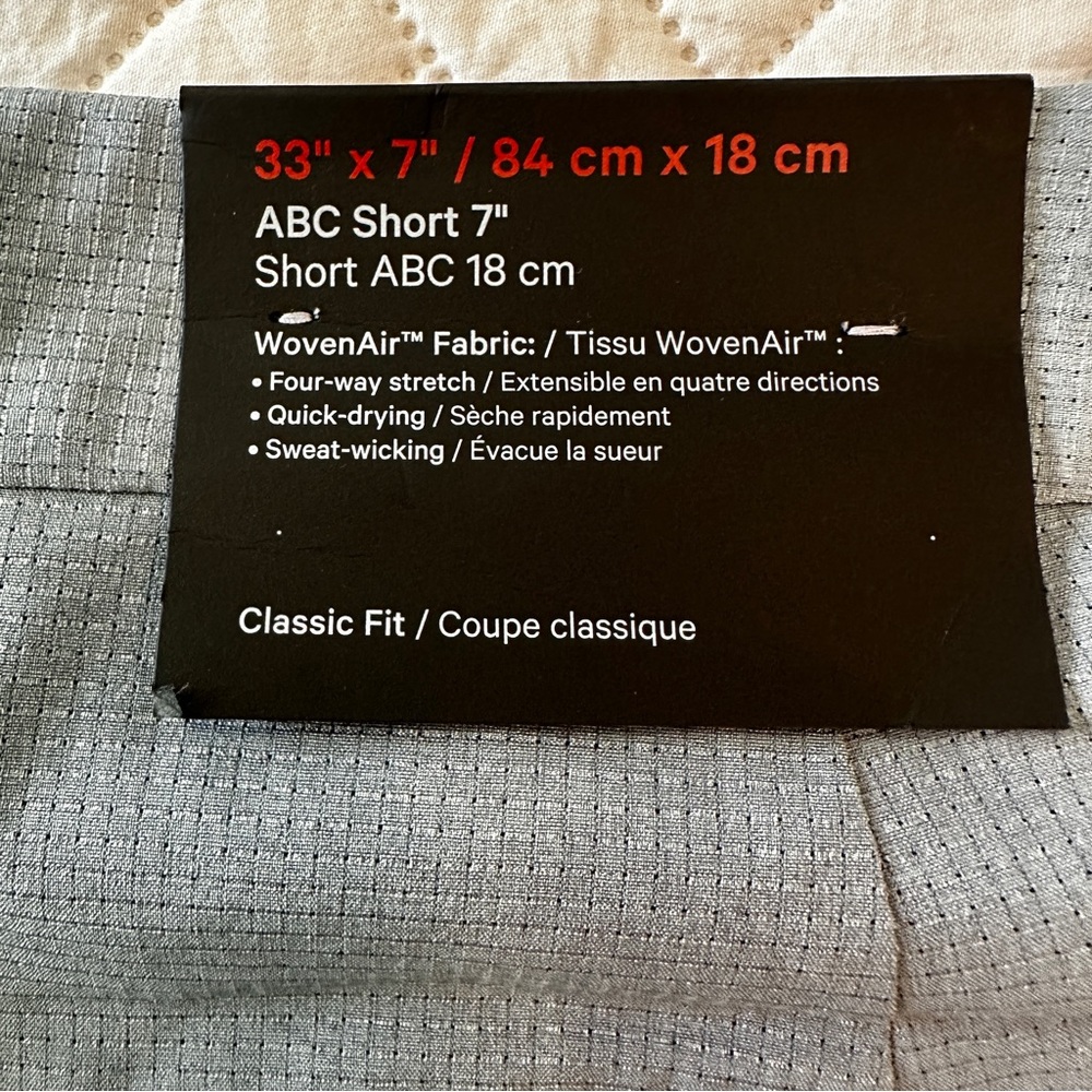 Lululemon ABC Classic Fit 7” Short 33 WovenAir Belgian Blue Performance Golf - Picture 12 of 15
